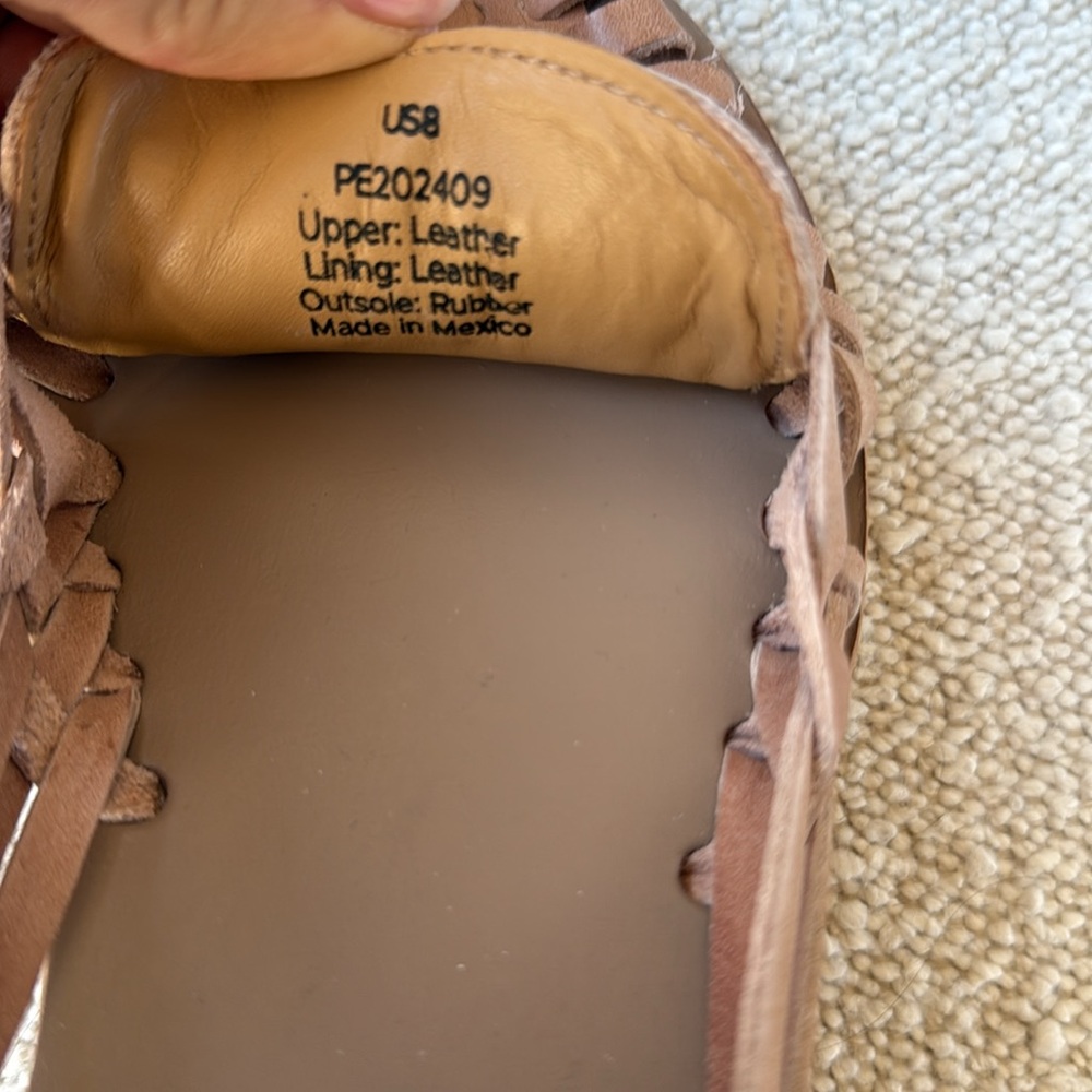 Nisolo natural huaraches flats. New without box. 8 - Picture 6 of 6
